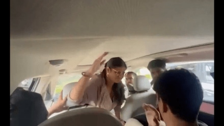 'You will be beaten more if…': Viral video shows Amity University student being repeatedly slapped, abused by classmates inside car (video screengrab)