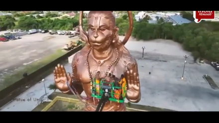 'Allowing a false god…'Republican leader sparks outrage with X post about massive Hanuman statue in Texas (X video screengrab)