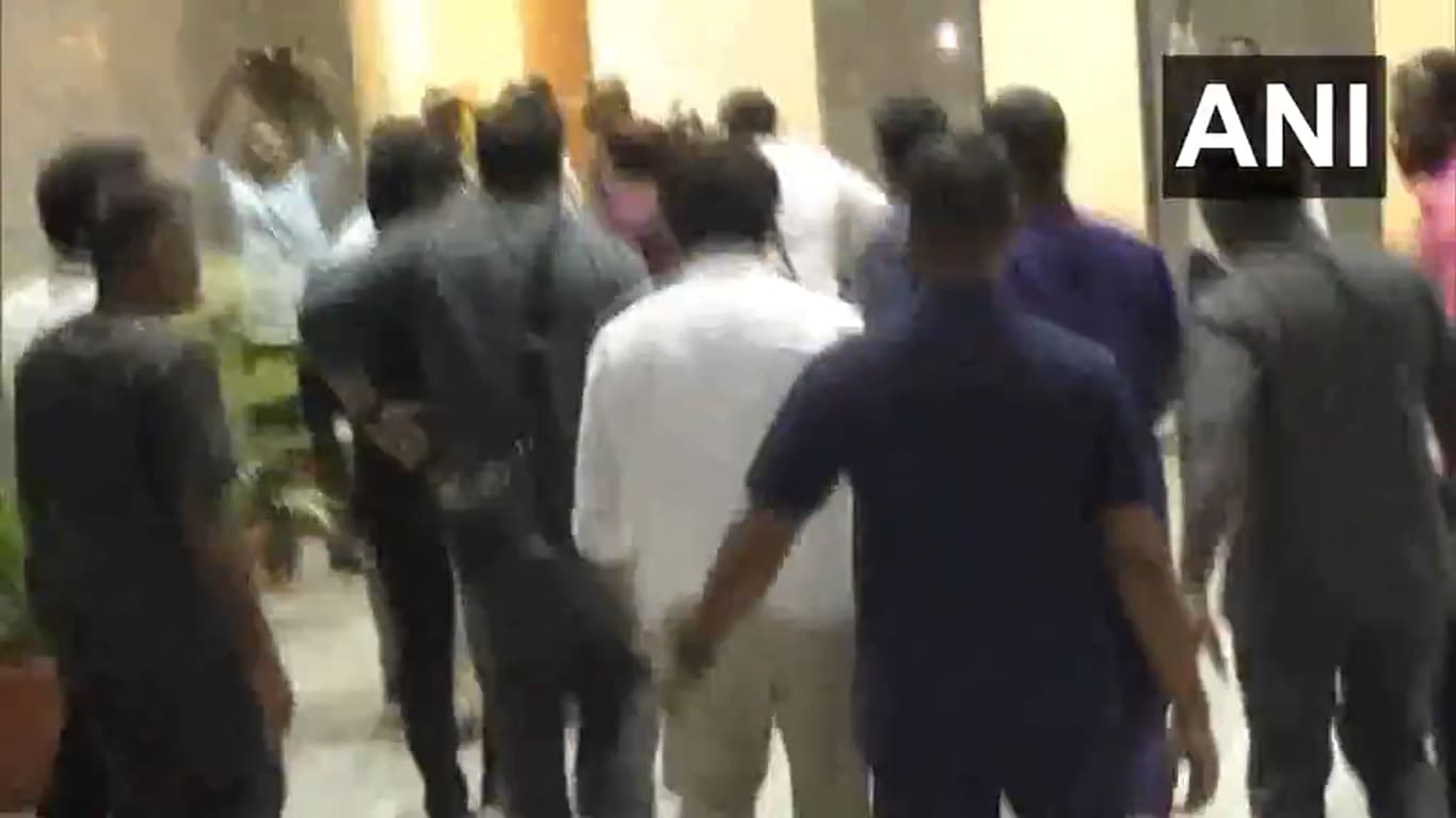 Actor Vijay seen leaving Trichy soon after stampede, faces backlash (ANI video screengrab)
