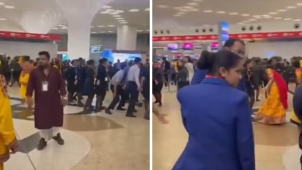 Social Media reacts to Harsh Goenka’s viral Mumbai Airport Garba video Social Media reacts to Harsh Goenka’s viral Mumbai Airport Garba video