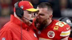 Travis Kelce, Andy Reid ‘bump and yell’ at each other during Chiefs vs Giants, day after fine for ‘obscene gestures’: Video