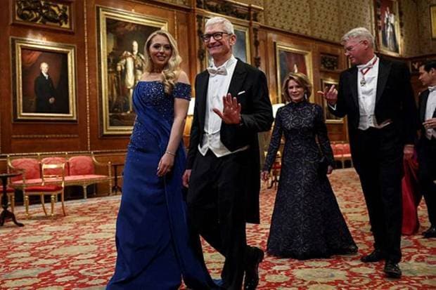 The guest list featured tech and business leaders, including Sam Altman of OpenAI, Tim Cook of Apple, and Jensen Huang of Nvidia. (Photo source: AP)