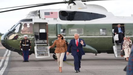 Trump switches helicopter