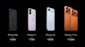 Apple event 2025: iPhone 17, iPhone 17 Air, iPhone 17 Pro, iPhone 17 Pro Max price in India, USA and UAE