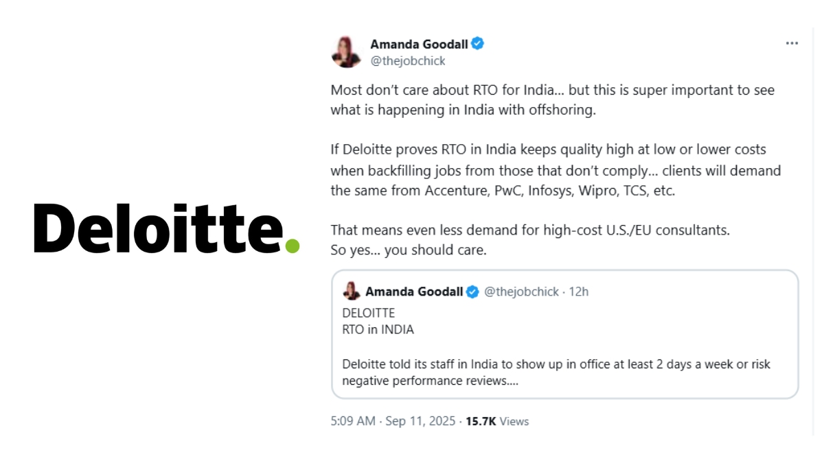 Deloitte’s India directive comes at a time when the firm is tightening attendance rules globally. In the US, staff in the tax division were recently told that office presence would directly affect their annual bonuses.