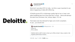 ‘You should care,’ US influencer warns Deloitte’s new India policy could reshape global consulting