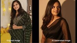 Gemini Nano Banana AI saree trend leaves woman shocked, raises online safety concerns: Watch viral video here