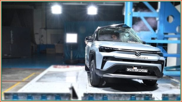 Maruti Suzuki Victoris side pole impact test