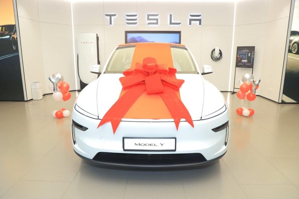 First Tesla Model Y delivered in Mumbai; owner Maharashtra minister says it is 'gift for grandson' (Photo: Pratap Sarnaik/X) First Tesla Model Y delivered in Mumbai; owner Maharashtra minister says it is 'gift for grandson' (Photo: Pratap Sarnaik/X)