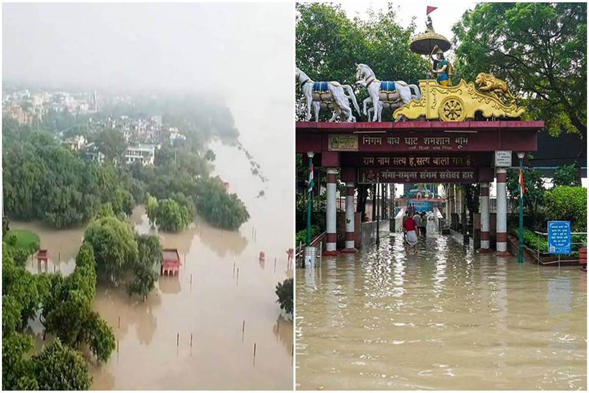 Yamuna river crosses danger mark in pictures