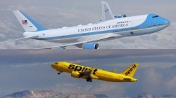 Spirit Airlines jet flies close Air Force One carrying Trump to UK – What happened next?