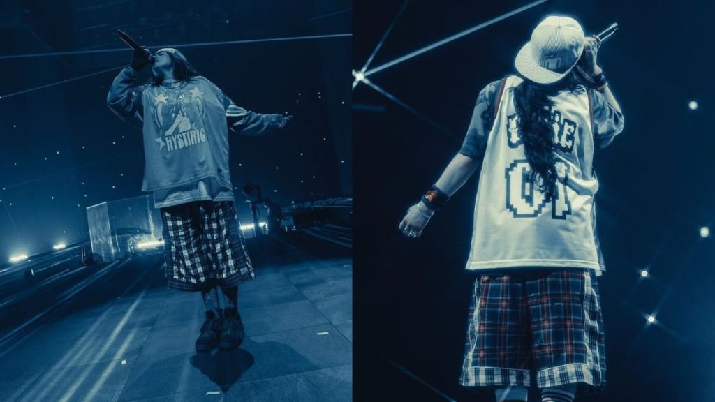 Billie Eilish performing in Japan as a part of her "Hit Me Hard And Soft" headlining concert tour. (Image source: Billie Eilish/Instagram)