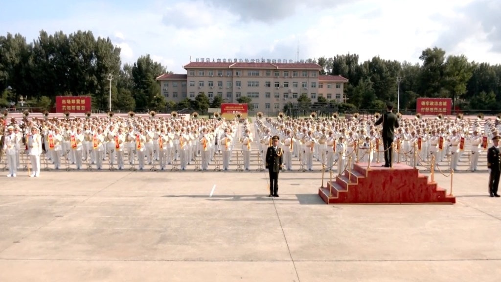 China Grand Military Parade at Tiananmen Square