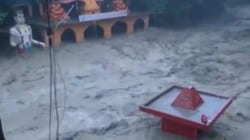 Dehradun cloudburst today: Tamsa River overflows as heavy rainfall batters city, Tapkeshwar Mahadev Temple submerged in water – Watch