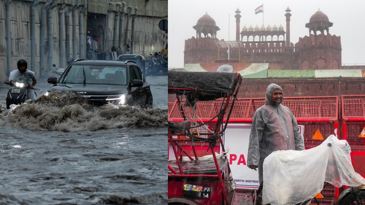 In Images | Delhi struggles with waterlogging as rains hit festival season plans