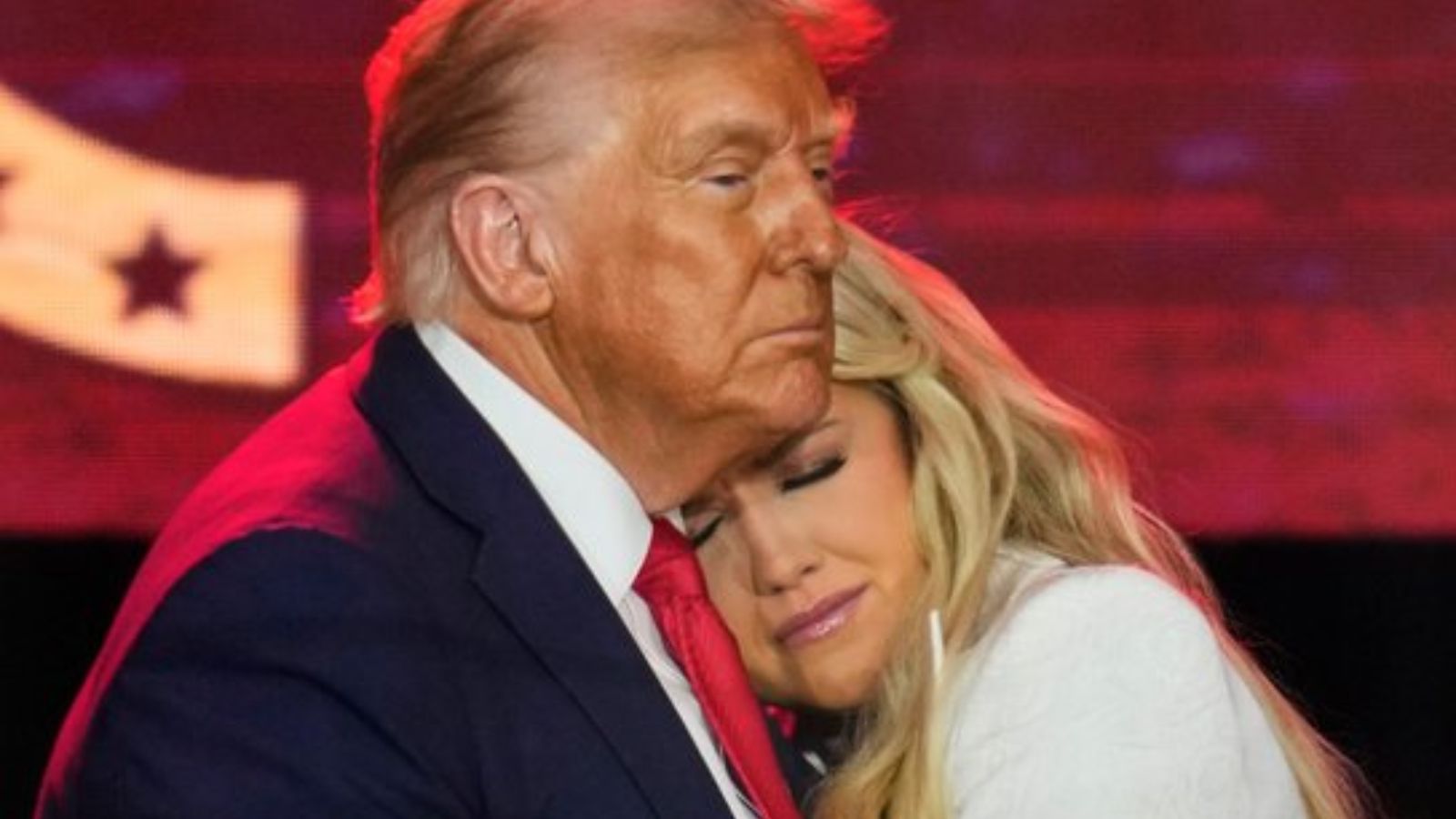 Trump speaking at Charlie Kirk’s memorial in Glendale, Arizona.