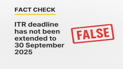 FACT CHECK: ITR filing deadline has NOT been extended – IT Dept flags fake circular
