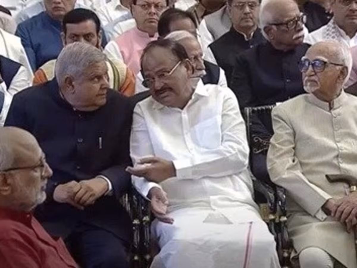 Dhankhar attends CP Radhakrishnan swearing-in ceremony, seen first-time since sudden exit