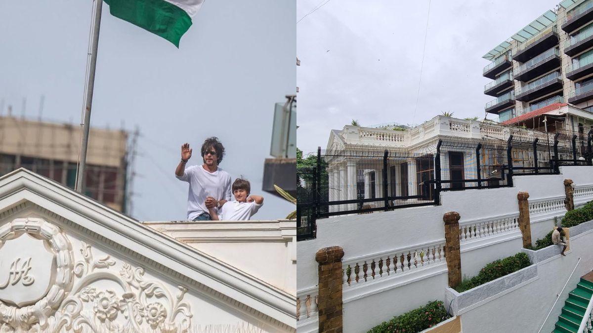 Shah Rukh Khan and son AbRam seen waving to a crowd. (Image Source: Shah Rukh Khan/Instagram, Reddit) Shah Rukh Khan and son AbRam seen waving to a crowd. (Image Source: Shah Rukh Khan/Instagram, Reddit)