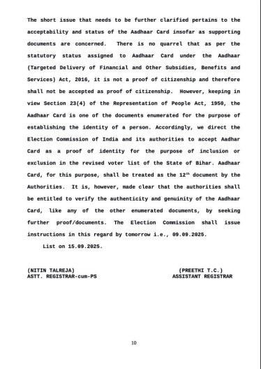 supreme court, bihar sir, special intensive revision, sir exercise, bihar elections 2025, bihar polls