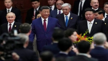 Chinese President Xi Jinping, centre, walks with North Korean leader Kim Jong Un, right, and Russian President Vladimir Putin, left, to a reception following a military parade to commemorate the 80th anniversary of Japan's World War II surrender held in front of Tiananmen Gate in Beijing, Wednesday, Sept. 3, 2025. (AP Photo/Mahesh Kumar) Chinese President Xi Jinping, centre, walks with North Korean leader Kim Jong Un, right, and Russian President Vladimir Putin, left, to a reception following a military parade to commemorate the 80th anniversary of Japan's World War II surrender held in front of Tiananmen Gate in Beijing, Wednesday, Sept. 3, 2025. (AP Photo/Mahesh Kumar)