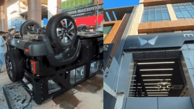 Nimbu ritual goes wrong, Delhi woman accidentally topples Mahindra Thar from first floor