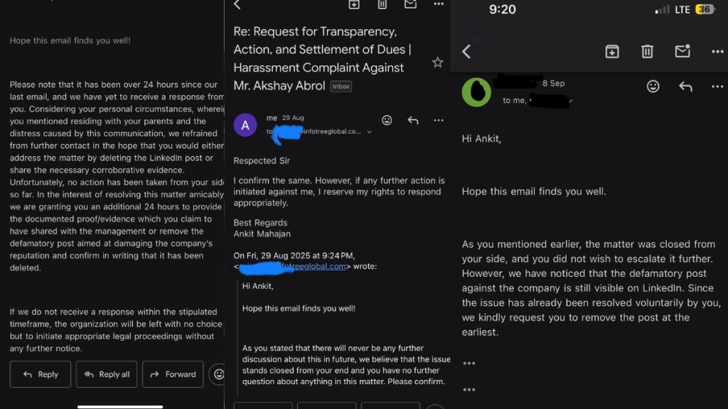 A man turned to LinkedIn and Reddit to expose the “unethical practices” and unwarranted insults he faced during his time at the company. In response, the company has demanded that he delete the LinkedIn post, which it deemed defamatory, within 24 hours or face legal action. A man turned to LinkedIn and Reddit to expose the “unethical practices” and unwarranted insults he faced during his time at the company. In response, the company has demanded that he delete the LinkedIn post, which it deemed defamatory, within 24 hours or face legal action.