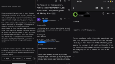 A man turned to LinkedIn and Reddit to expose the “unethical practices” and unwarranted insults he faced during his time at the company. In response, the company has demanded that he delete the LinkedIn post, which it deemed defamatory, within 24 hours or face legal action.