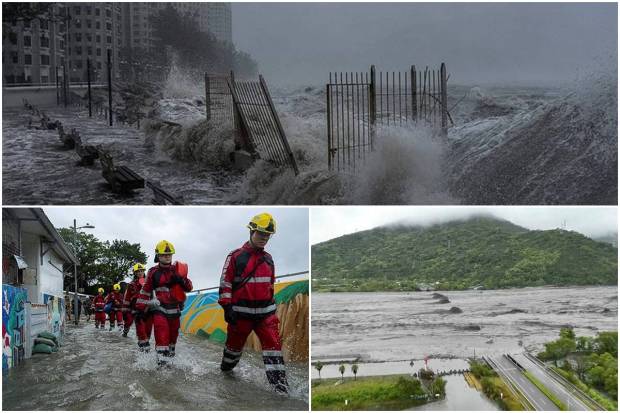 A Super Typhoon has destroyed Taiwan’s Hualien county, where a barrier lake burst and killed 14 people, leaving 129 missing. The massive storm has resulted in mass evacuations, swept away bridges, and forced flight cancellations in Hong Kong. Military troops have been deployed, and airlines have issued advisories. Asia braces for further disruption.