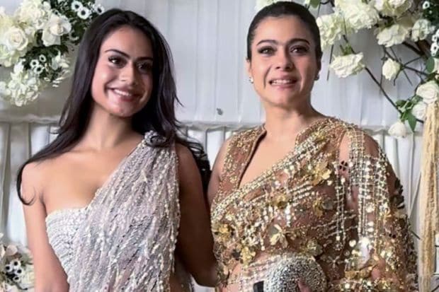 The mummy-daughter duo, Kajol and Nysa Devgn, smiled brightly and sported opposite each other in silver and gold! The fans, though, still wait for Nysa's debut in Bollywood! (Image: X)
