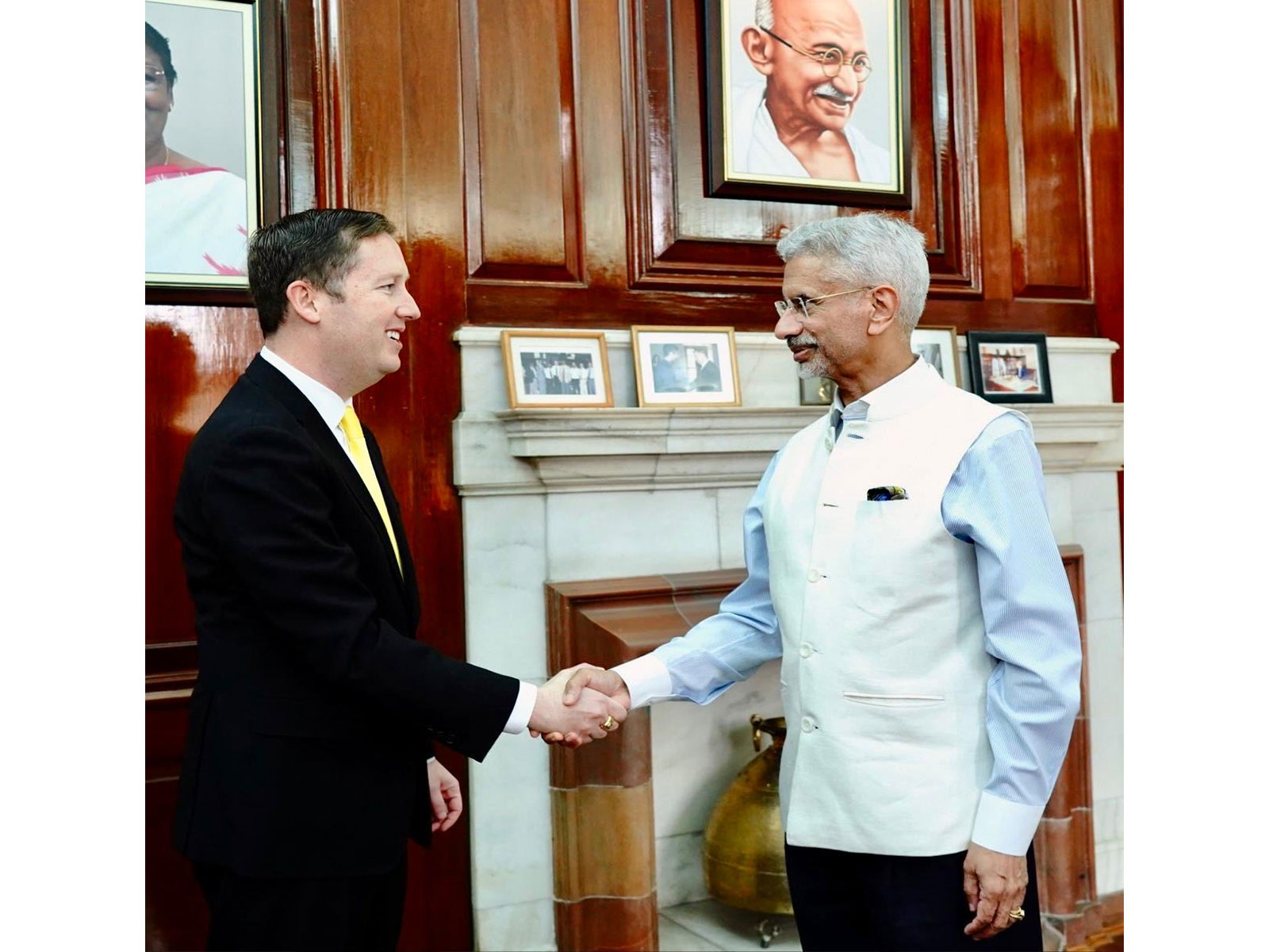 US Ambassador-designate to India, Sergio Gor with External Affairs Minister S Jaishankar (Photo: X@USAmbIndia)