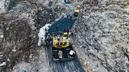 Earlier, a BRO team also unfurled the tricolour at the peak of the pass.The newly built Likaru-Mig La-Fukche road holds immense strategic significance as the third vital axis from Hanle to Fukche, while also boosting tourism in Ladakh and upliftment of India's First Villages. 