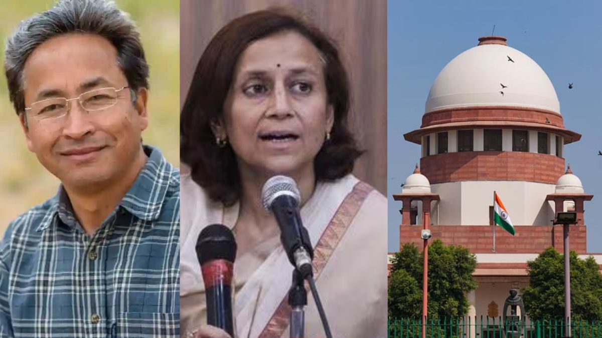 In her plea filed through senior lawyer Vivek Tankha and lawyer Sarvam Ritam Khare, Angmo has also questioned the decision to invoke the NSA against Wangchuk, which allows detention without a trial for up to 12 months. In her plea filed through senior lawyer Vivek Tankha and lawyer Sarvam Ritam Khare, Angmo has also questioned the decision to invoke the NSA against Wangchuk, which allows detention without a trial for up to 12 months.
