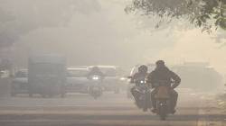 Visibility drops in Delhi as AQI enters ‘Poor’ zone on Dhanteras