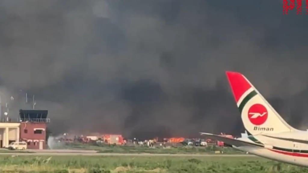 dhaka airport fire, bangladesh