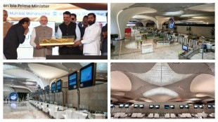 Prime Minister Narendra Modi during the inauguration of Phase 1 of the Navi Mumbai International Airport (NMIA). (Image Source: Express and Agencies)