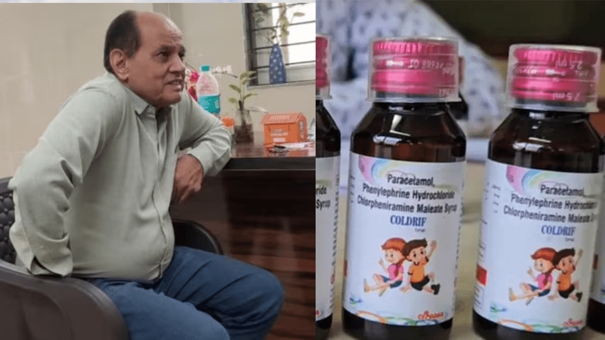 Hours before his arrest, Dr Praveen Soni defended himself, saying that he has been prescribing Coldrif cough syrup for several years now, and he is not the only doctor prescribing this. Hours before his arrest, Dr Praveen Soni defended himself, saying that he has been prescribing Coldrif cough syrup for several years now, and he is not the only doctor prescribing this.