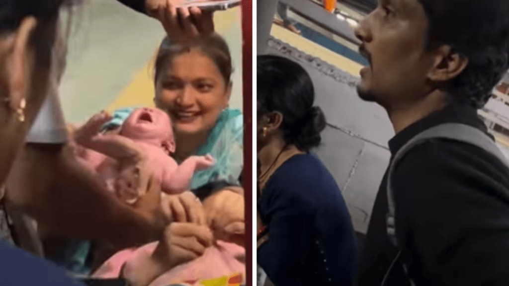 Mumbai man becomes hero, helps woman deliver baby on station platform at midnight.