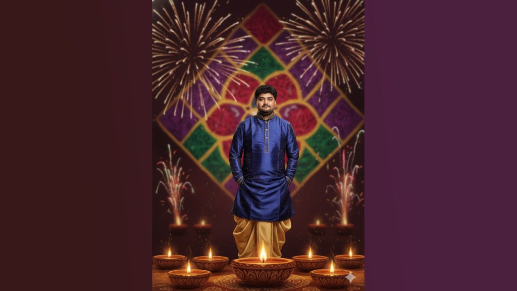 Nano banana neo modern diwali