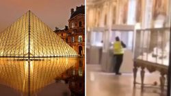 Louvre heist: CCTV captures thief cutting through glass  before fleeing with royal jewels – Watch video