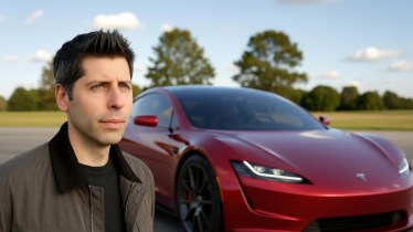 Sam Altman Tesla Roadster