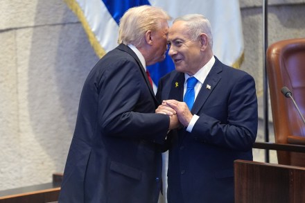 President Donald Trump talks with Israeli Prime Minister Benjamin Netanyahu at the Knesset (Photo: AP) President Donald Trump talks with Israeli Prime Minister Benjamin Netanyahu at the Knesset (Photo: AP)