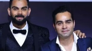 Virat kohli (L) and Vikas Kohli (R).