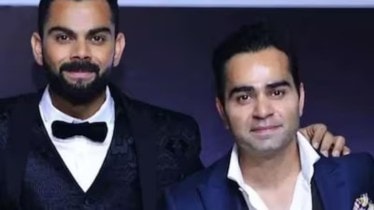 Virat kohli (L) and Vikas Kohli (R).