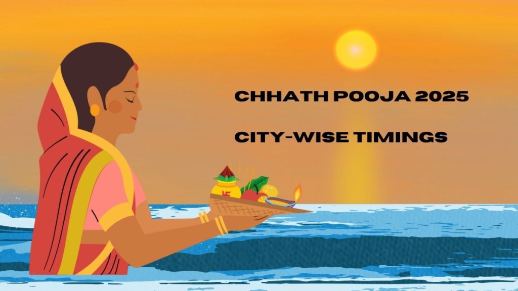 Chhath Puja 2025 city-wise timings