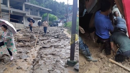 Several feared dead in Darjeeling due to heavy rainfall and landslides; Dhudia bridge collapses Several feared dead in Darjeeling due to heavy rainfall and landslides; Dhudia bridge collapses