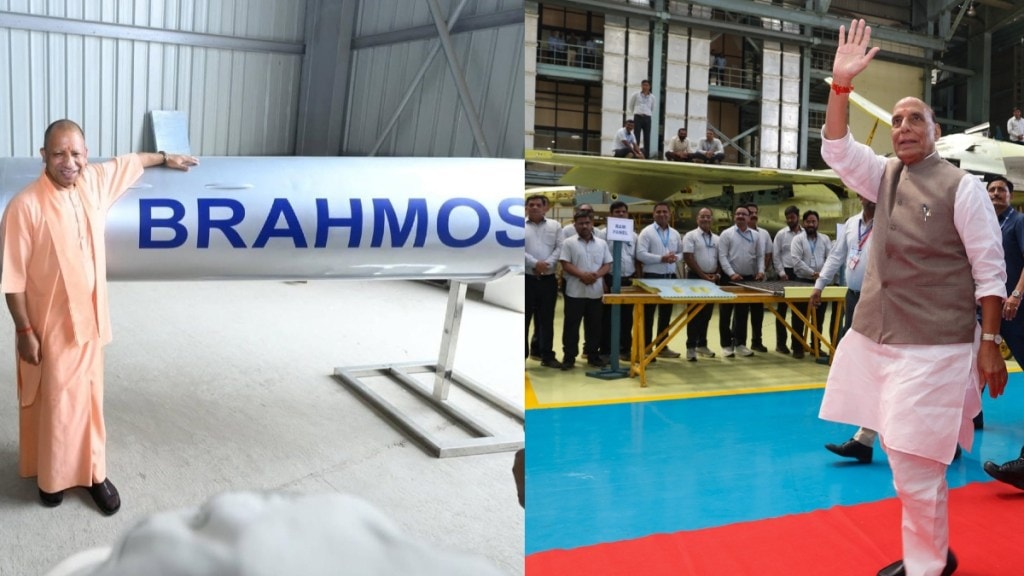 Rajnath Singh and Yogi Adityanath flag off first batch of BrahMos missiles