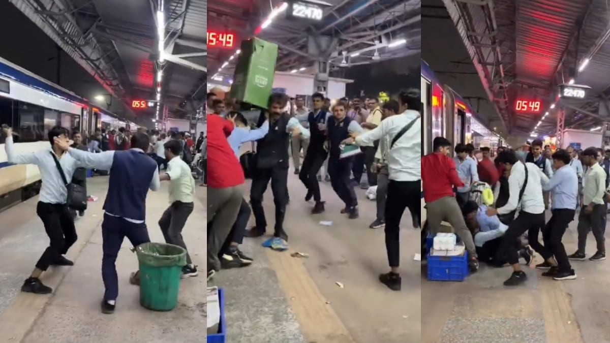 IRCTC suspends Vande Bharat staff, imposes hefty fine after high-volatge fight at Delhi’s Nizamuddin Railway Station | Watch