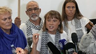 Greta Thunberg after Israeli deportation