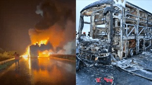 Kurnool bus fire: Survivors recalled the terrifying moments when the Kaveri Travels bus caught fire, saying the main exit was jammed and they were forced to break windows to get out.
